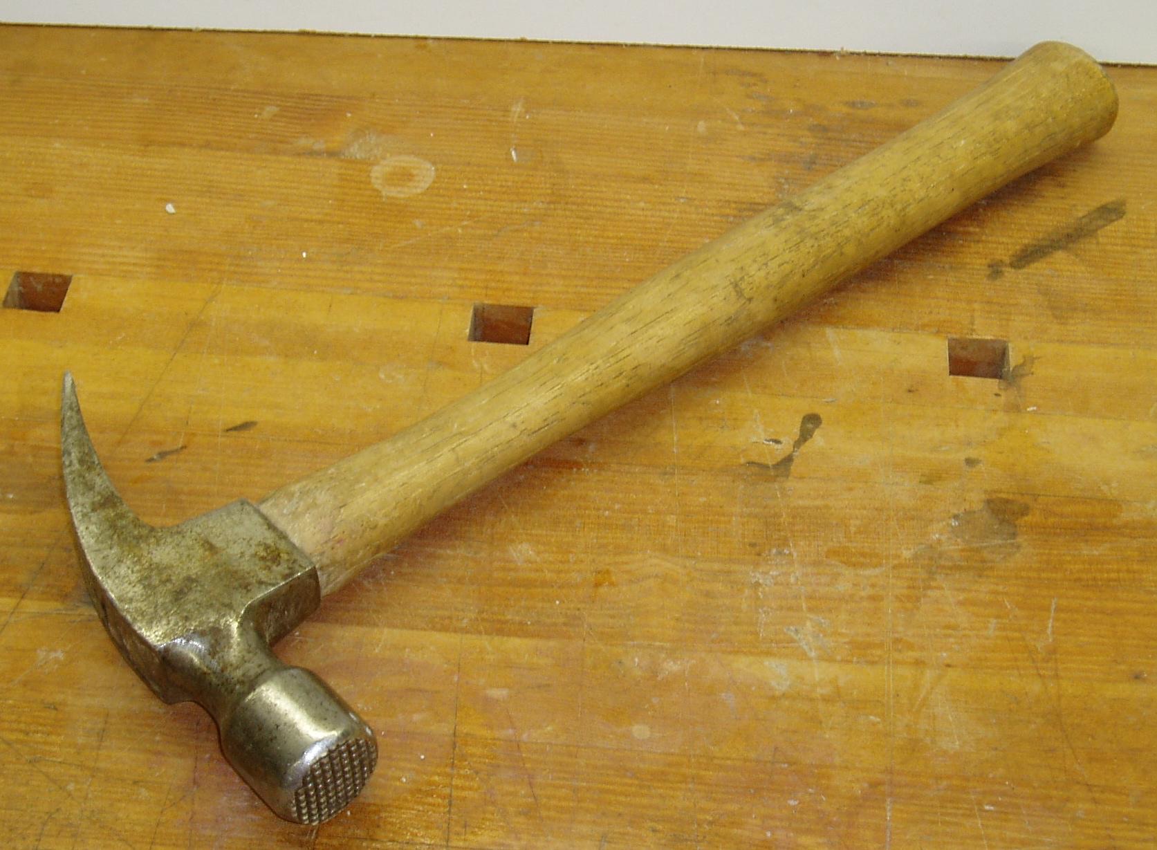 A carpenter’s framing hammer